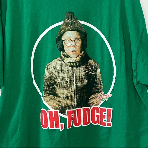 ⭐️ Ralphie Oh Fudge Christmas Story Short Sleeve Tee Shirt Size 2XL - Picture 2 of 10